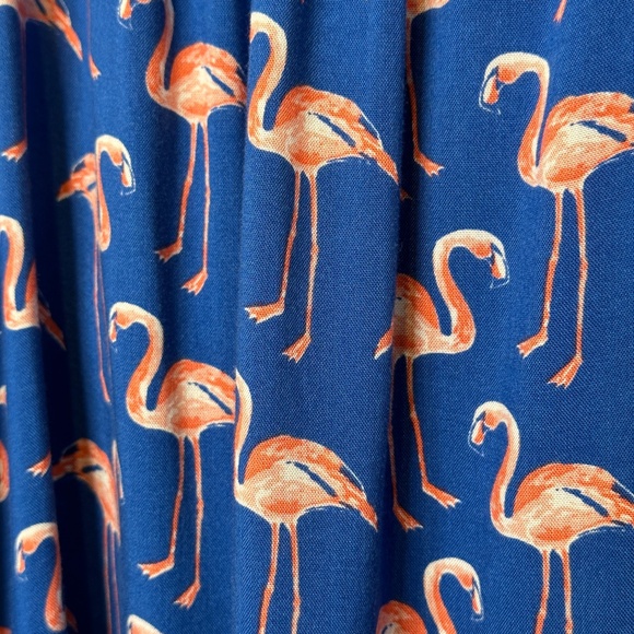 M&S Collection | Novelty Flamingo Pattern Beach Swim Coverup Summer Midi Dress - Picture 12 of 16